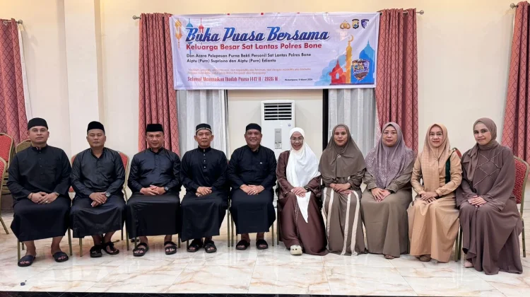 Satlantas Polres Bone Buka Puasa Bersama Personel