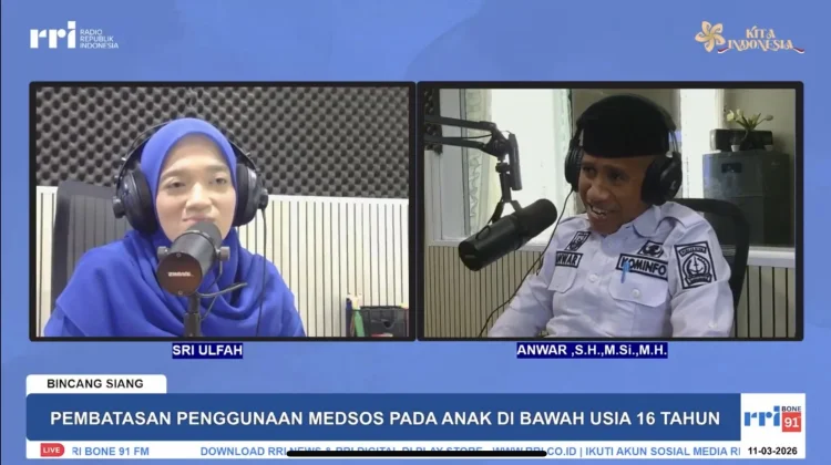 Dinas Kominfo Bone Siap Implementasikan Aturan Akses Medsos