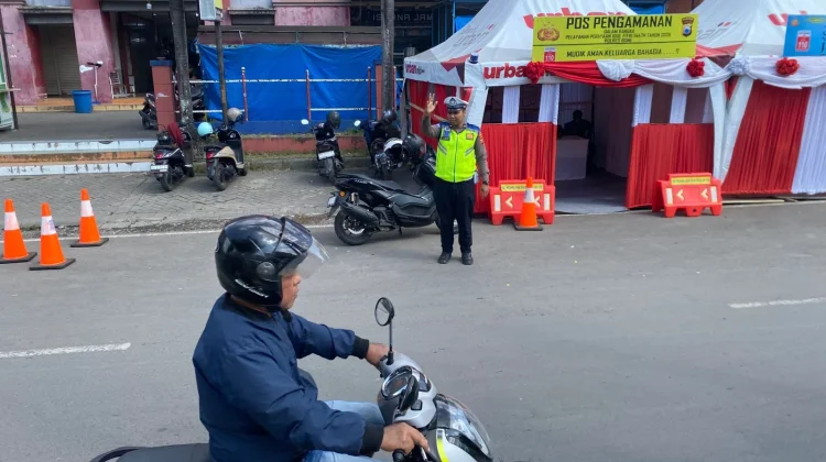 Polantas Bone Intensifkan Pengaturan Lalu Lintas Pos Pam