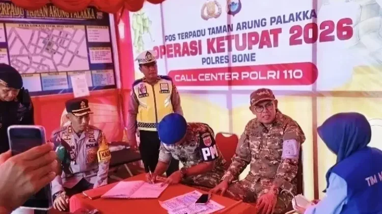 Wabup Bone Tinjau Kesiapan Pos Terpadu Arung Palakka