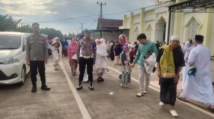Polres Soppeng Lakukan Pengamanan Salat Id Muhammadiyah
