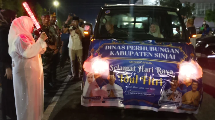 Bupati Sinjai Lepas Takbir Keliling Semarak Sambut Idulfitri 1447 Hijriah