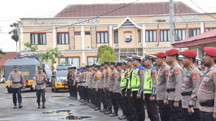 Polres Bone Gelar Apel Siaga Kamtibmas