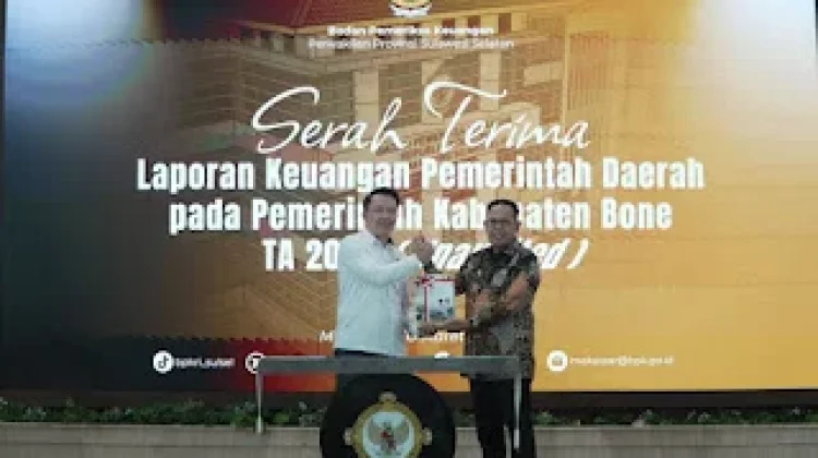 Pemkab Bone Serahkan LKPD Unaudited TA 2025 ke BPK Sulsel