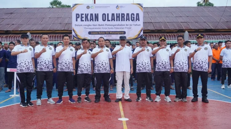 Lapas Watampone Buka Pekan Olahraga HBP