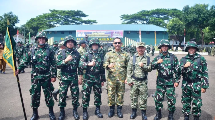 Wabup Sinjai Ikuti Pembukaan Latsarmil Komcad ASN dan Kades