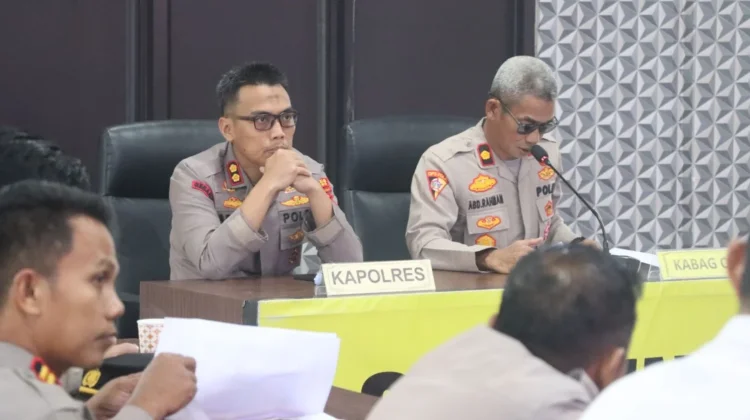Polres Soppeng Gelar Anev Tekankan Kinerja Pelayanan