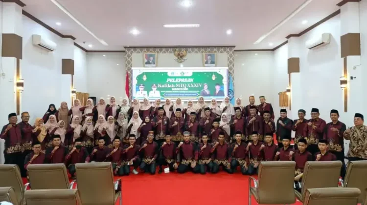 Pelepasan Kafilah MTQ Bone, Targetkan Juara Umum Sulsel