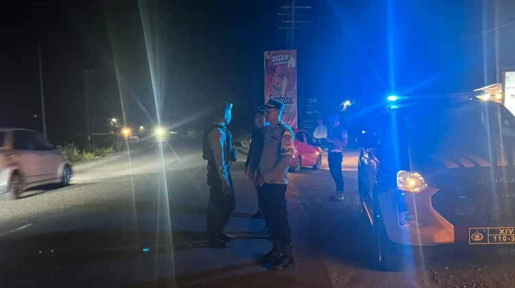 Polres Soppeng Intensif Patroli Malam Jaga Kamtibmas