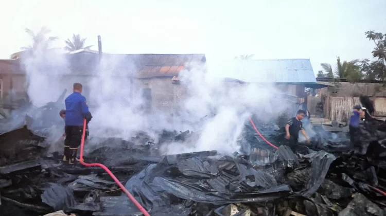 Kebakaran di Lappa Hanguskan Empat Rumah, Kerugian Capai Rp500 Juta