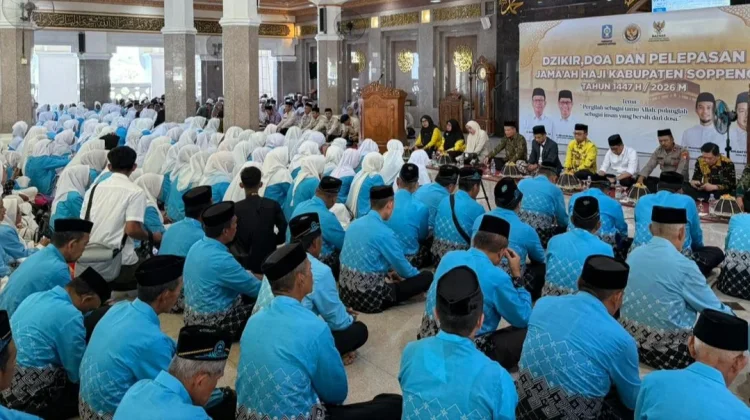 Wakapolres Soppeng Hadiri Pelepasan Jamaah Haji Soppeng