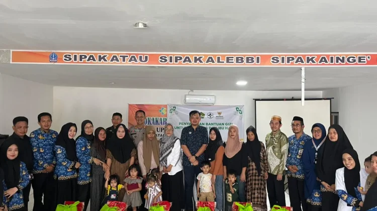 BAZNAS Bone Salurkan Bantuan Gizi Stunting di Awangpone