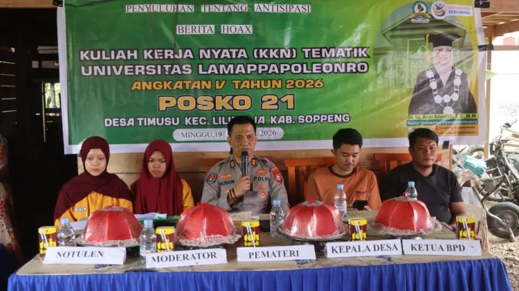 Polres Soppeng Edukasi Warga Cegah Penyebaran Hoax