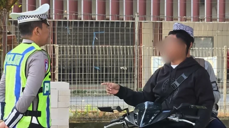 Polantas Bone Tegur Humanis Pelanggar Tak Berhelm