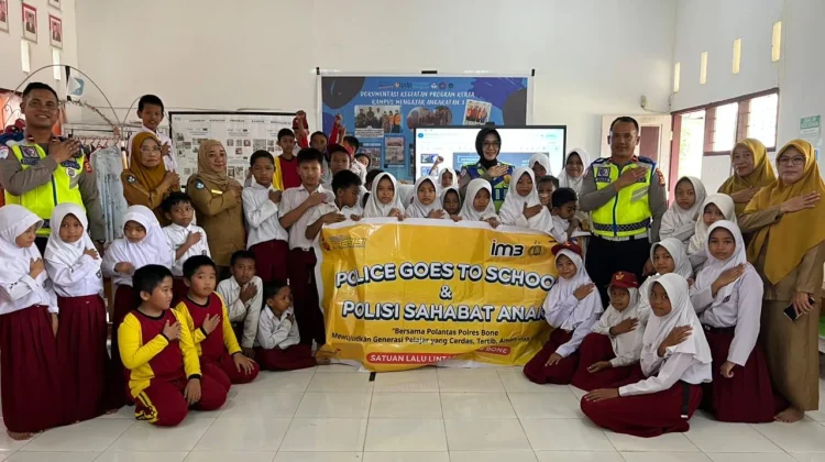 Police Goes to School, Polantas Bone Edukasi Siswa SD Maccope