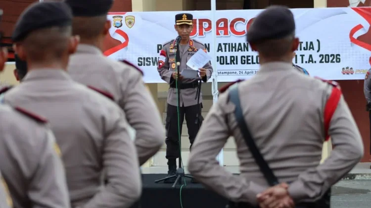 Kapolres Bone Buka Latja Siswa Diktukba Polri