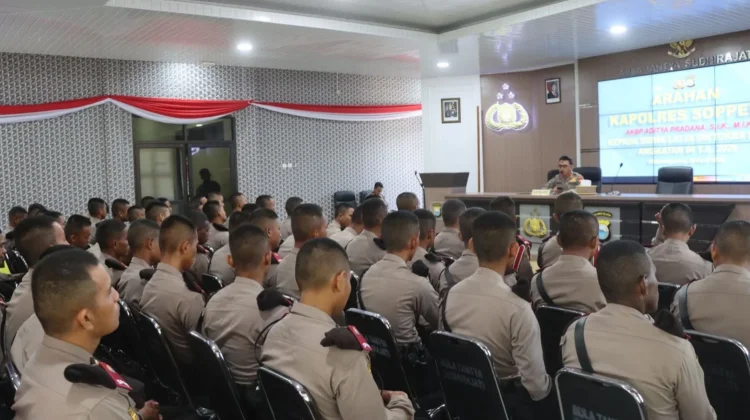 Kapolres Soppeng Tekankan Integritas dan Sikap Humanis