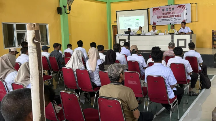 Polres Soppeng Sosialisasikan KUHP dan KUHAP Baru