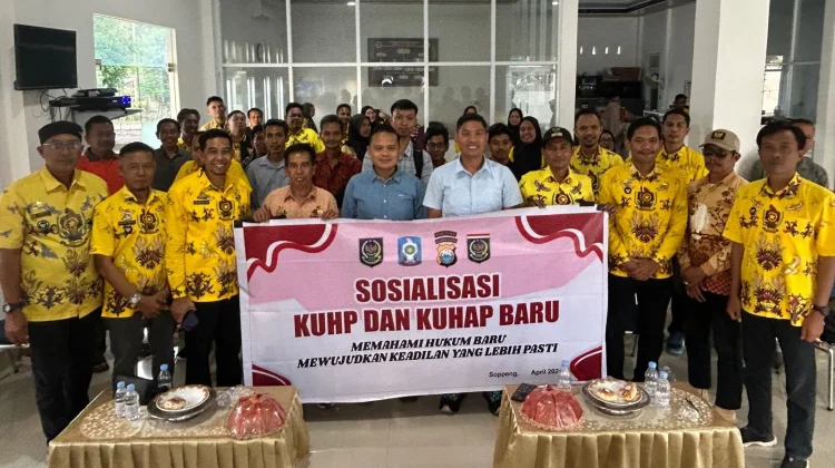 Polres Soppeng Sosialisasikan KUHP dan KUHAP