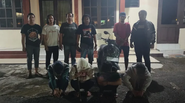 Kurang dari 24 Jam, Empat Pelaku Curanmor Bersenjata di Bone Dibekuk