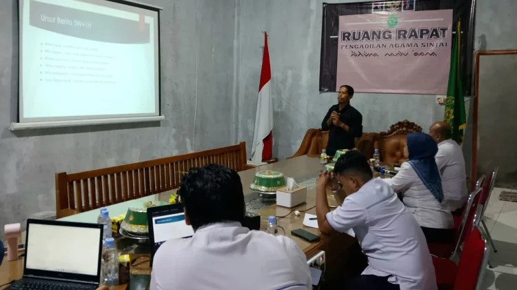 Pengadilan Agama Sinjai Perkuat SDM Kehumasan lewat Pelatihan Jurnalistik