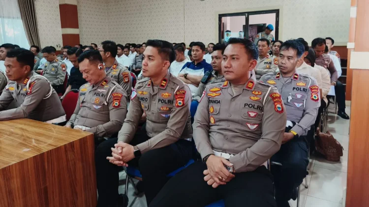 Kasat Lantas Bone Ikuti Monev Indeks Gakkum Polri