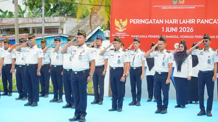 Lapas Watampone Perkokoh Nilai Pancasila lewat Upacara