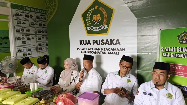 Perkuat Kolaborasi dan Inovasi, KUA Amali Gelar Lepas Sambut Kepala Kantor