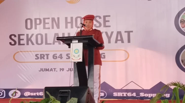 Kabag SDM Polres Soppeng Hadiri Open House Sekolah Rakyat
