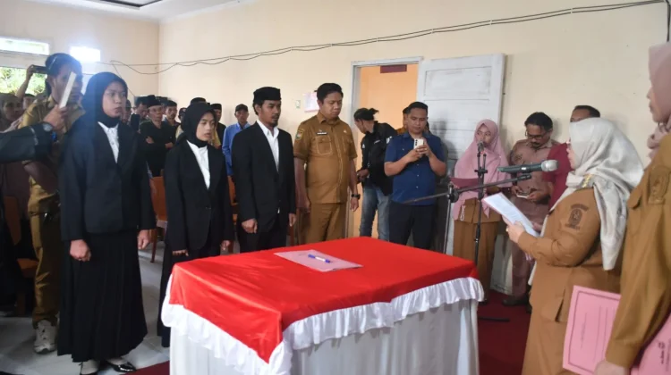 Lantik Tiga Anggota BPD Kassi Buleng, Bupati Dukung Pengembangan Potensi Porang