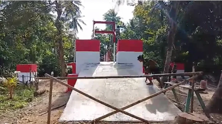 Pembangunan Jembatan Gantung Maccope-Polewali Rampung, Siap Diresmikan