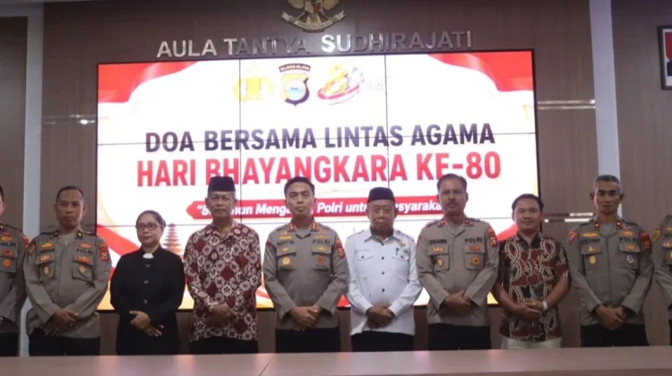 Polres Soppeng Gelar Doa Bersama Lintas Agama Hari Bhayangkara