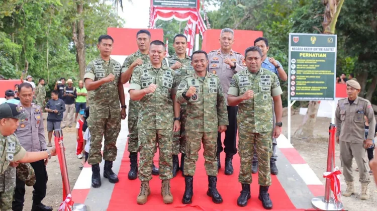 Wakapolres Bone Hadiri Peresmian Jembatan Perintis Garuda Awangpone