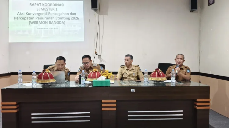 Wabup Bone Pimpin Rakor, Perkuat Sinergi Percepatan Penurunan Stunting