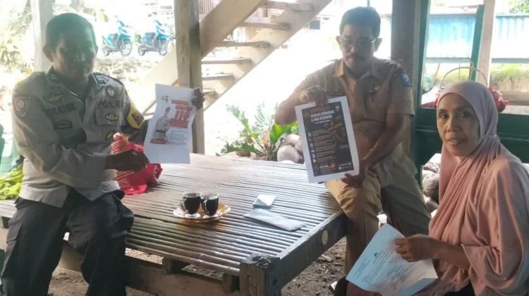 Bhabinkamtibmas Soppeng Edukasi Warga Jaga Kamtibmas