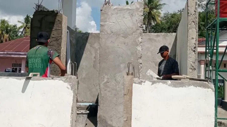 TMMD Kodim 1407/Bone Percepat Pembangunan Jamban Sehat untuk Warga Desa