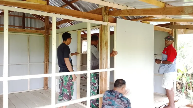 Satgas TMMD Bone Lanjutkan Pembangunan RTLH Warga Mallusetasi