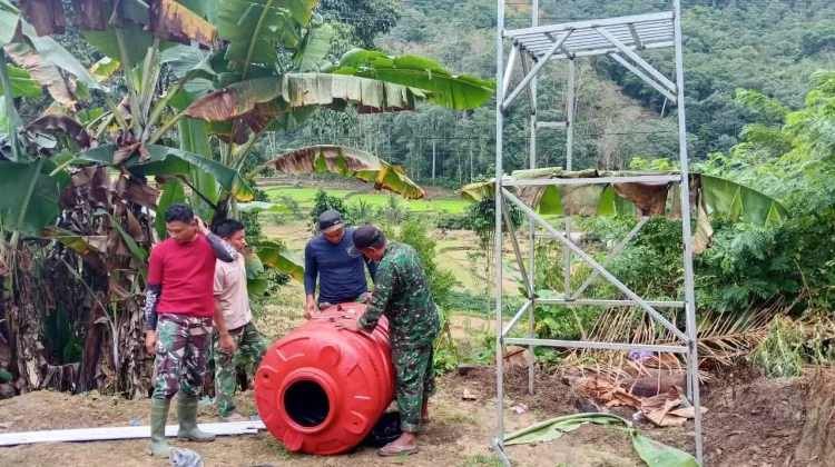 TMMD Bone Wujudkan Akses Air Bersih Layak untuk Warga Desa Pattuku