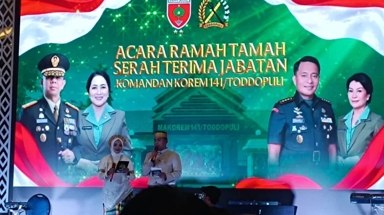 Staf Ahli Bupati Sinjai Burhanuddin Hadiri Pisah Sambut Danrem 141/Toddopuli