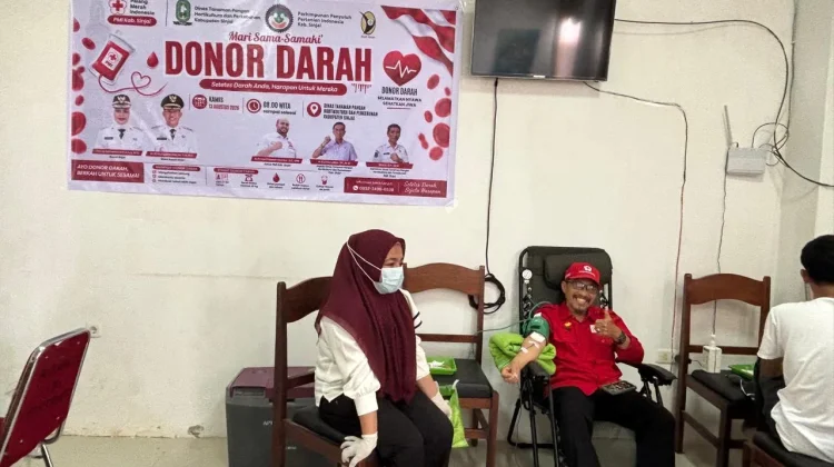 Dinas TPHP Sinjai Gelar Donor Darah Semarak Kemerdekaan, Target 30 Kantong Darah