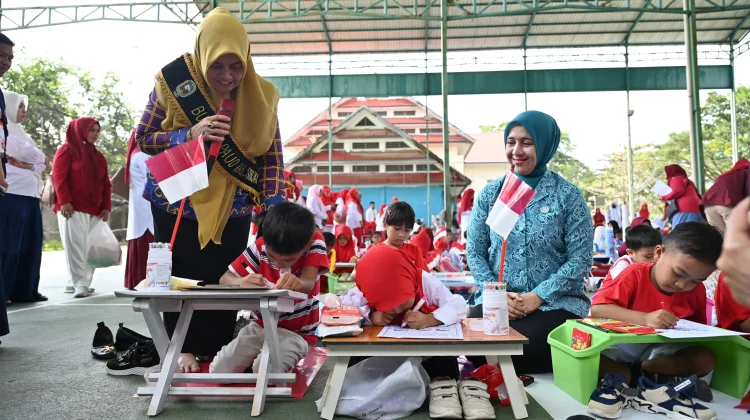 Ratusan Anak PAUD Antusias Ikuti Lomba Mewarnai Disdik Sinjai