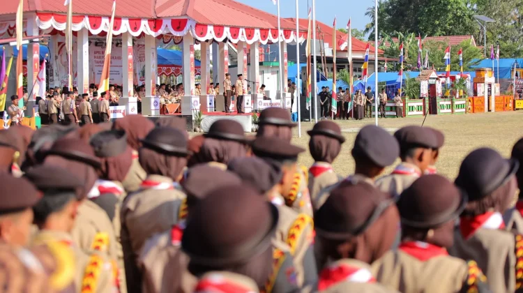 Kecamatan Sibulue Gelar Perkemahan HUT Pramuka ke-65 Berbasis Swasembada Pangan