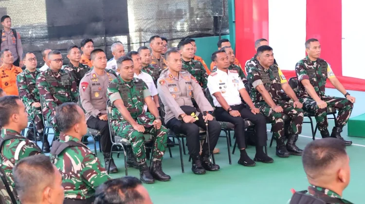 Kapolres Bone Ikuti Latihan Penanggulangan Banjir PERISAI PETIR-2