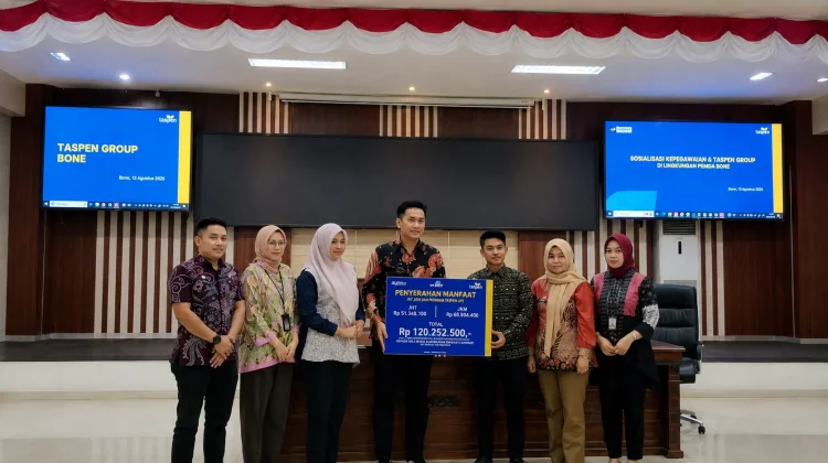 TASPEN Bone Serahkan Rp120 Juta kepada Ahli Waris PPPK