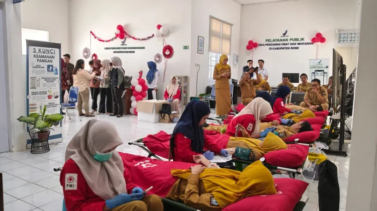 Loka POM Bone Gelar Donor Darah Semarak HUT RI