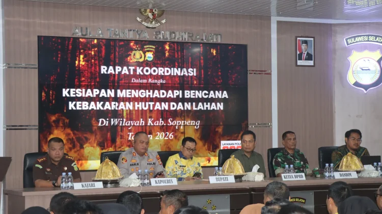Antisipasi Karhutla, Polres Soppeng Perkuat Sinergi Lintas Instansi