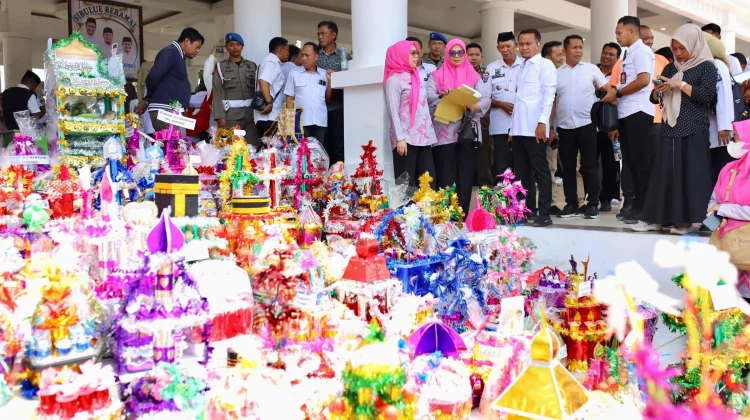 Pemkab Bone Gelar Maulid Akbar, Hadirkan 26 Ribu Bunga Male Hias