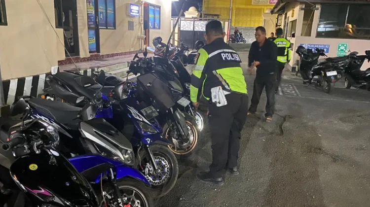 KRYD Satlantas Soppeng Tertibkan 31 Motor Berknalpot Brong
