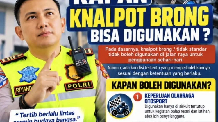 Penggunaan Knalpot Brong Boleh untuk Hal Ini