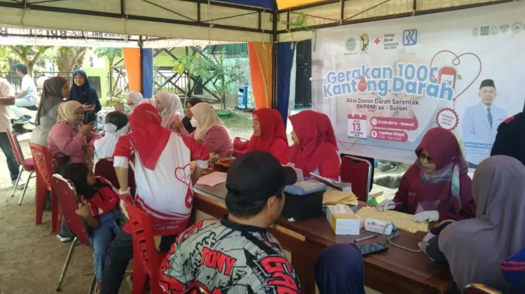 Milad Ke-49, BKPRMI Sinjai Gelar Donor Darah dan CKG di Arena CFD